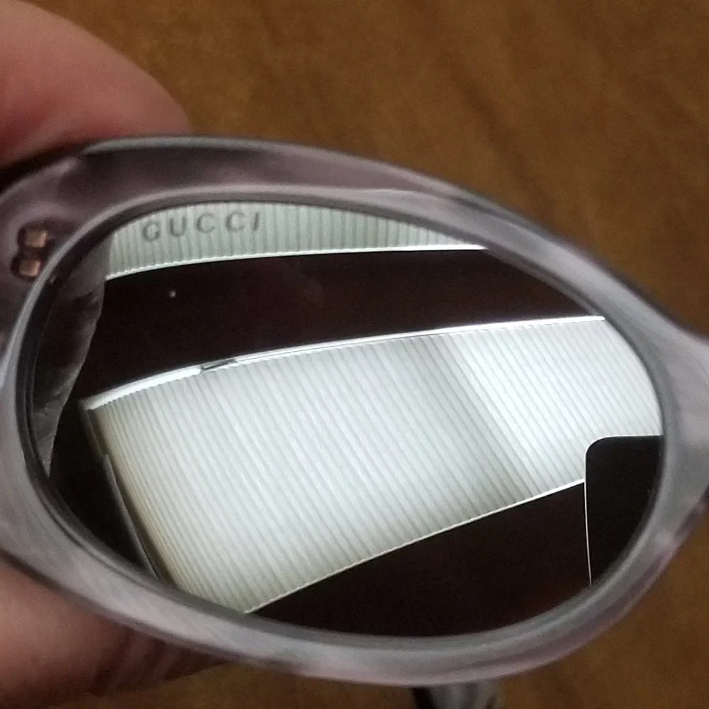 $490 NWOT CLASSIC GUCCI GRAY CORE ITALY OVAL RETRO MODERN SUNGLASSES GG GG0517S